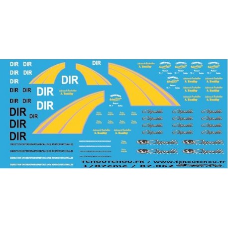 87.062 - camions + dir- ech : 1/87eme