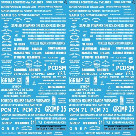 SP43.013- POMPIERS - 1/43eme - reservation