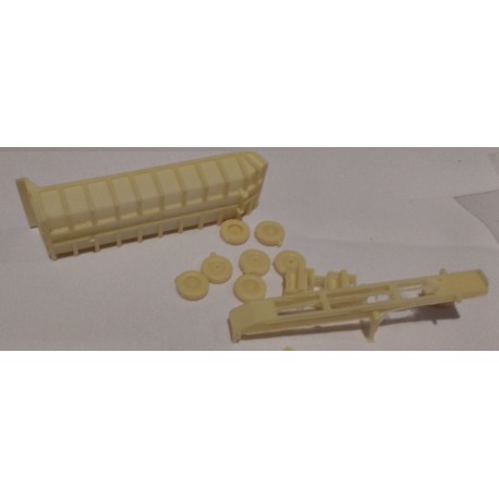 CHO060 - REMORQUE benne enrochement marrel - KIT - HO - 1/87