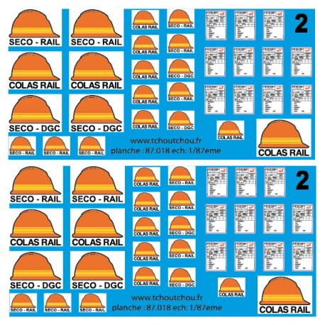 87.018 - logo seco DGC & SECO RAIL - 1/87eme - reservation