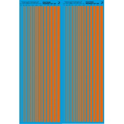 ms020 - orange : Bandes couleurs calibré