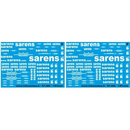 87.086 - sarens grues et camions - 2 1/87eme