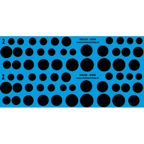 MS029 blanc - rond de 9 à 18mm 