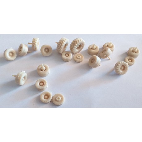 chop097 - enssemble de roues - 1/87eme HO