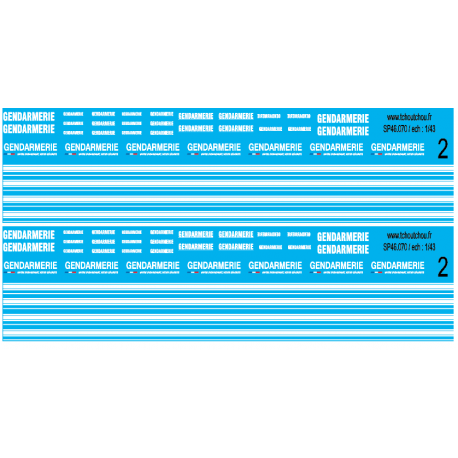 sp43.070 - gendarmerie - news - 1/43eme