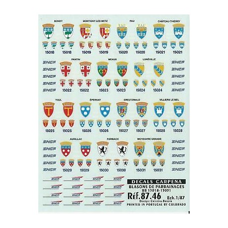 carpena blasons de parrainages ref 8746 ech 1 87 e