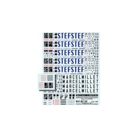 carpena marquage wagons refrigerants ref 8753 ech 1 87 e